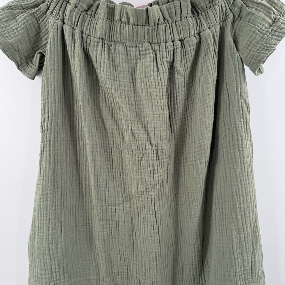 Amadi Dress Women’s Extra Small NEW Anthropologie Nola Off Shoulder Green NWOT - Picture 9 of 16